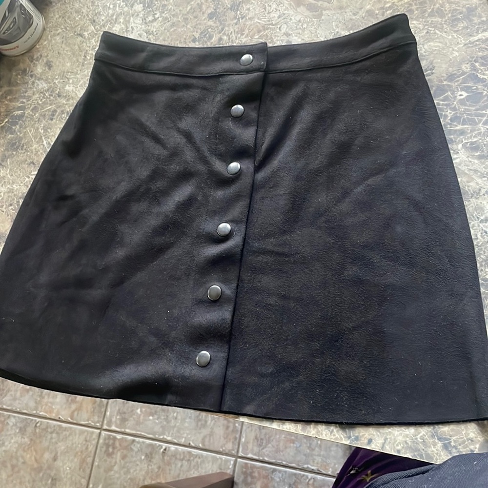Aqua women. Black polyester skirt